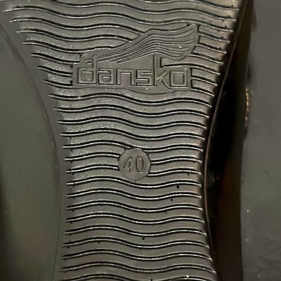 Dansko Black Straps Sandals Sz 40 - Picture 8 of 9